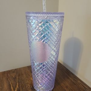 Shiny White Starbucks Tumbler